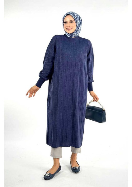 Fitilli Triko Tunik 18302 Lacivert