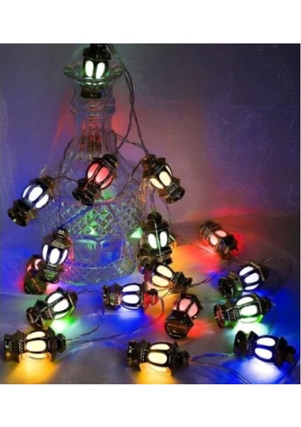 20'li Kandil Feneri LED Işık Rgb Işık Pilli