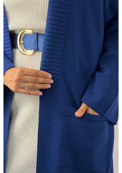 Cep Detaylı Triko Hırka 18313 Lacivert fırsatları