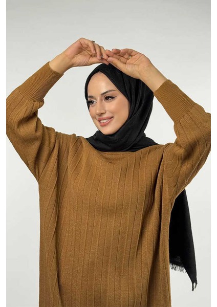 Fitilli Triko Tunik 18302 Taba fırsatları