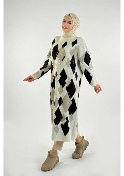 Geometrik Desen Tunik 18316 Taş modelleri