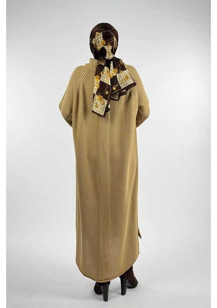 Boğazlı Triko Elbise 18209 Bej fiyatları