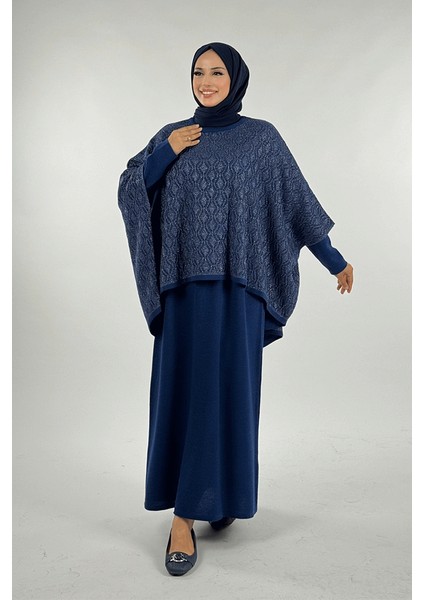 Dantel Desenli Panço 18325 Lacivert