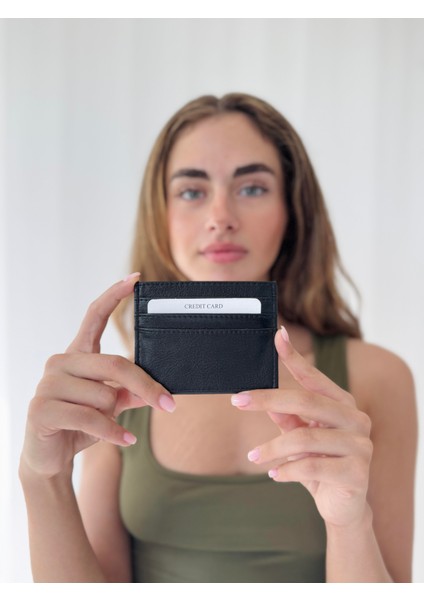 Hediyelik Çift Taraflı Kartlık Unisex Siyah fiyatları