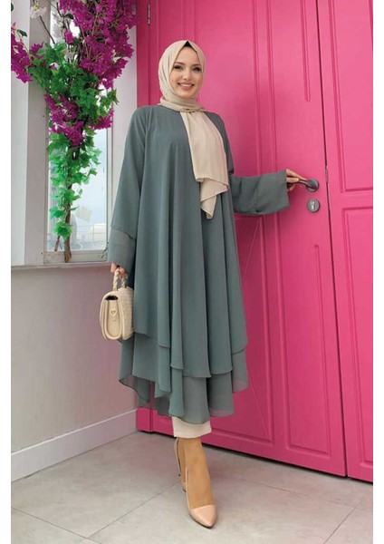 Kat Detaylı Tunik 3988 Mint