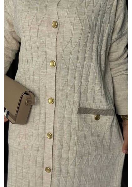 Desenli Triko Hırka 18207 Taş fırsatları