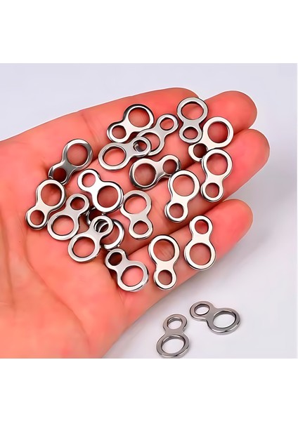 Strıke 15 Adet (L) Boy, Iki Gözlü,çift,double,sekiz Şekilli Solid Jig,asist,halka