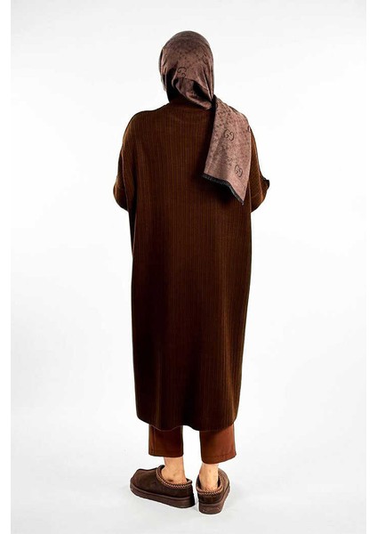 Fırfır Kol Triko Tunik 18305 Kahverengi fiyatları