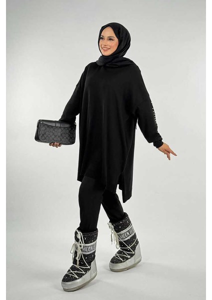 Inci Detaylı Triko Tunik 18309 Siyah modelleri