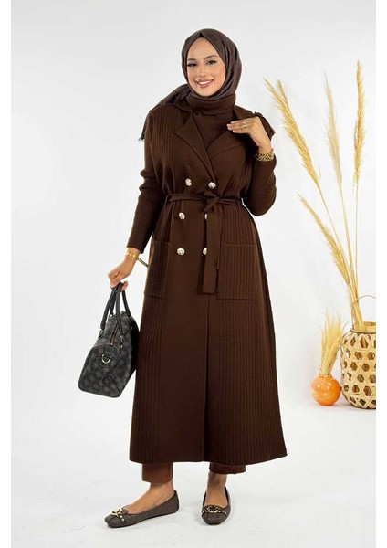 Triko Yelek 18301 Kahverengi