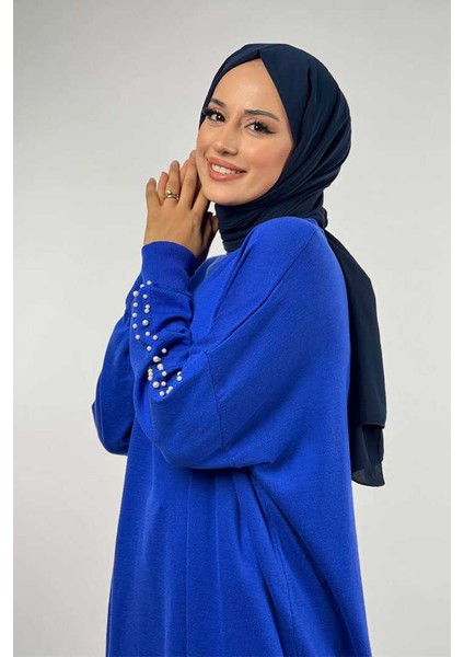 Inci Detaylı Triko Tunik 18309 Saks fırsatları