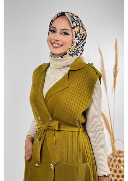 Triko Yelek 18301 Yağ Yeşili fırsatları