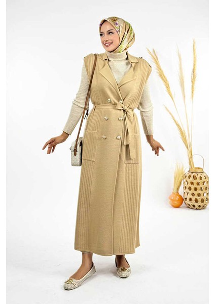 Triko Yelek 18301 Vizon