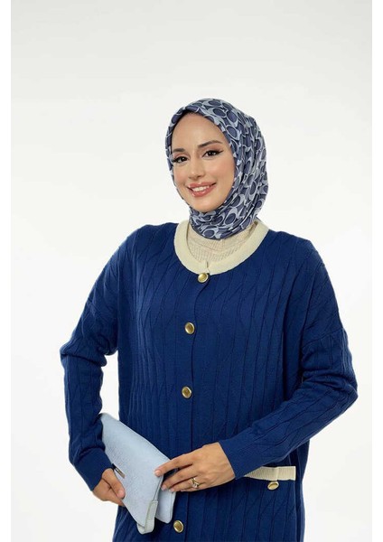 Desenli Triko Hırka 18207 Lacivert fırsatları