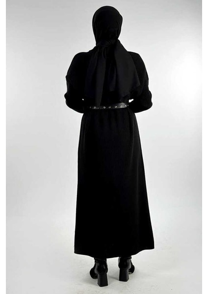 Yarım Balıkçı Yaka Elbise 18300 Siyah fiyatları