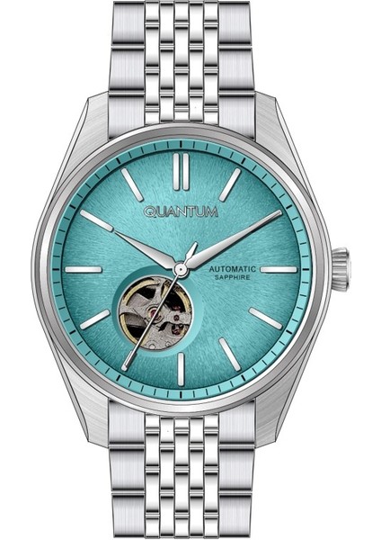 QMG1207.300 Q Master Safir Camlı Çelik Kordon Çelik Kasa 10 Atm Suya Dayanıklı Metalik Renk Erkek Kol Saati