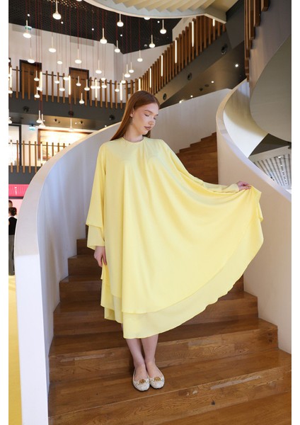 Kat Detaylı Tunik 3988 Sarı