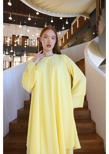 Kat Detaylı Tunik 3988 Sarı fırsatları