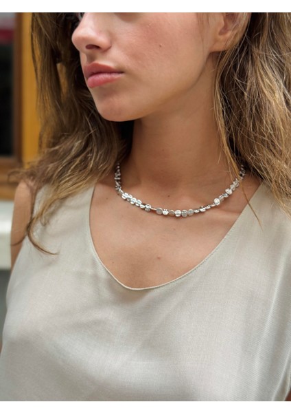 Kleopatra Pirinç Kolye Kadın Gümüş Renkli fiyatları