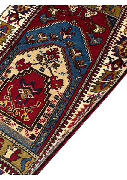El Dokuma Sıfır Yahyalı Namazlık 77X120 Yün Kök Boya Seccade fırsatları