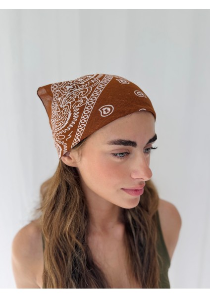 Bandana Kadın Kahverengi modelleri