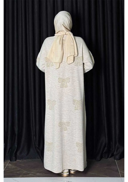 Fiyonk Desenli Triko Elbise 18208 Taş fiyatları