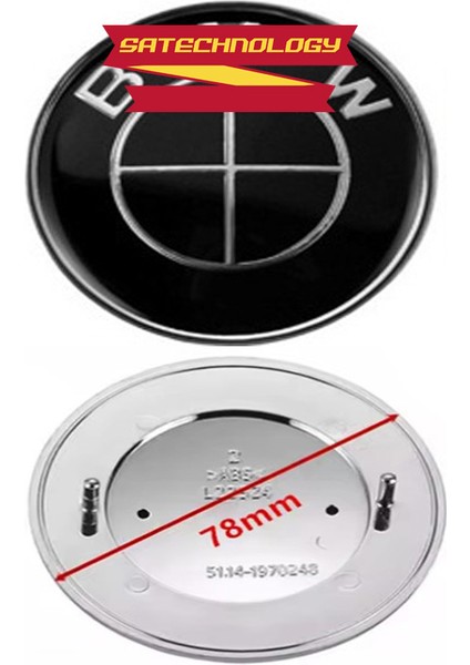 Bmw E39 Arka Bagaj Logo 78MM (FULSIYAH-51148203864)