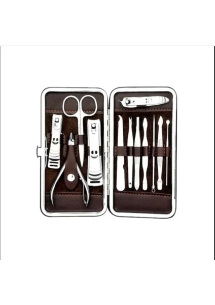 Deri Çantalı 12'li Manikür Seti fiyatları