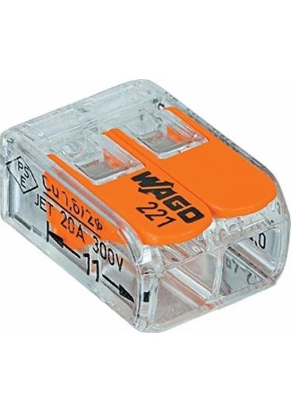 221-412 ,0.14..4mm 2-Pin Buat Klemens