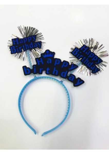 Happy Birthday Neon Renk Doğum Günü Tacı 12 Adet modelleri