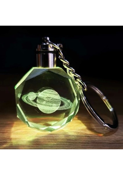 Satürn Gezegen Tasarım Işıklı Anahtarlık fiyatları