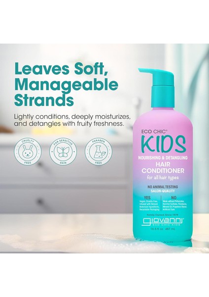 Eco Chic Kids Besleyici ve Dolaşıklık Açıcı Çocuk Saç Kremi 487 ml fiyatları