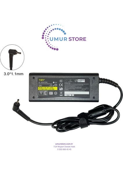 A11-065N1A 3.0x1.1mm Notebook Adaptörü