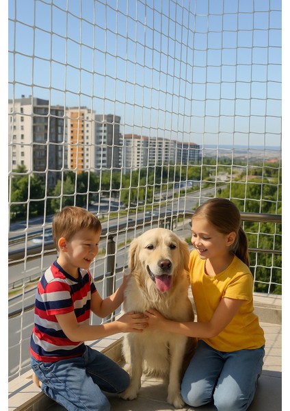 Çocuk Kedi Hayvan Güvenlik Balkon Filesi 4 Metrex4 Metre Balkon Cam Bahçe Çocuk Kedi Koruyucu File fiyatları