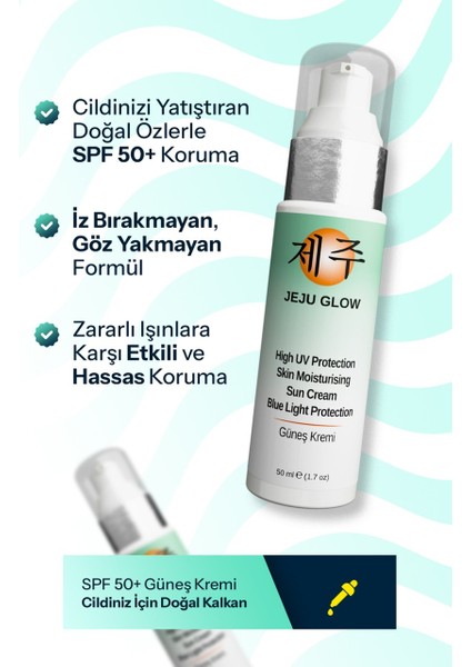Yüksek Koruma Faktörlü Güneş Kremi Spf 50+ Uva- Uvb Pa+++ Blue Light 50 ml modelleri