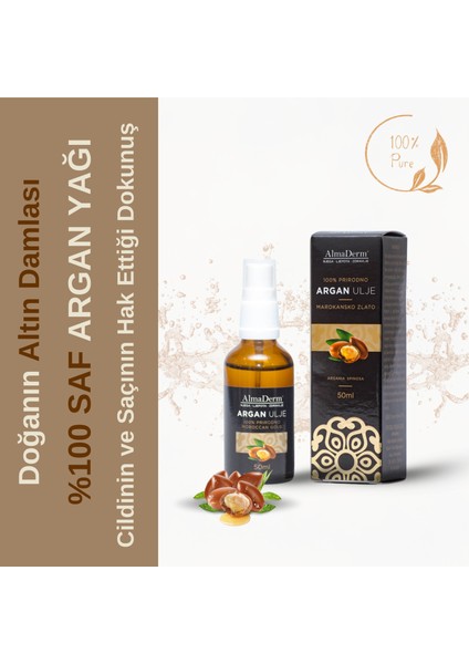 Argan Yağı – %100 Saf Argan Oil (Pure Cold Pressed)