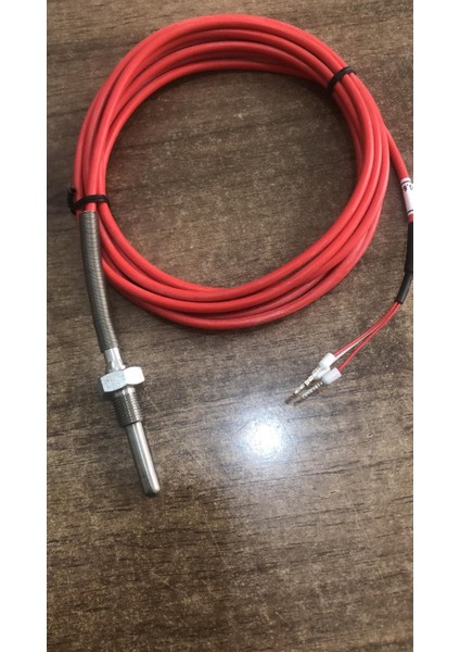 TR43D-B1H06-3.5-Ü-R1/8’ 3ss ,m6-3.5cm Kablo-3mt PT100 Bayonet Isı Sensör
