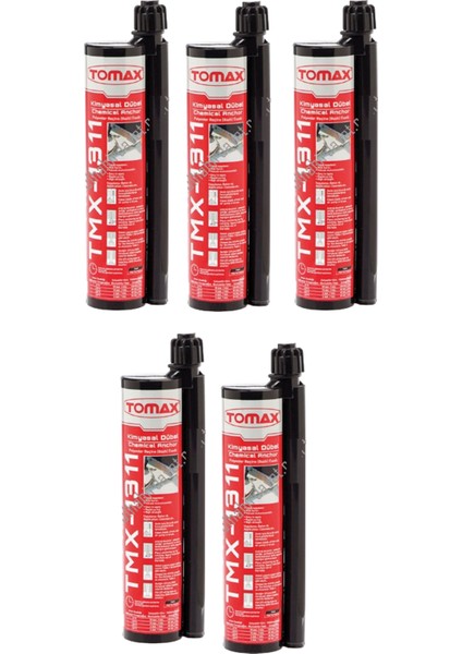 TMX-1311 Epoksi Kimyasal Dübel 345 ml (5 Adet)
