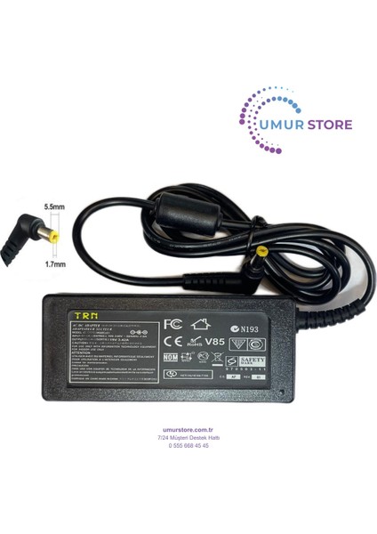 ADP-65VH B 5.5x1.7mm Notebook Adaptörü