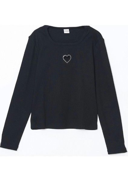 Lcw Kids Siyah Bisiklet Yaka Kız Çocuk Tişört ve Şort Etek fiyatları