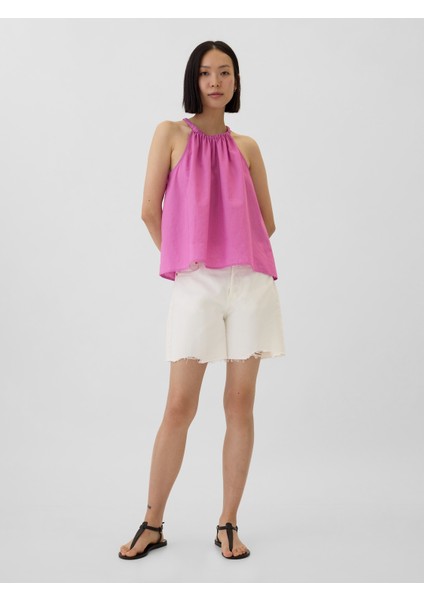 Kadın Pembe Halter Yaka Bluz indirimleri