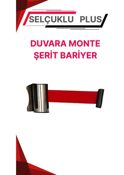 Duvara Monte Şerit Bariyer – Krom Gövde, Yaylı Mekanizma, 3 Metre Şeritli Sistem
