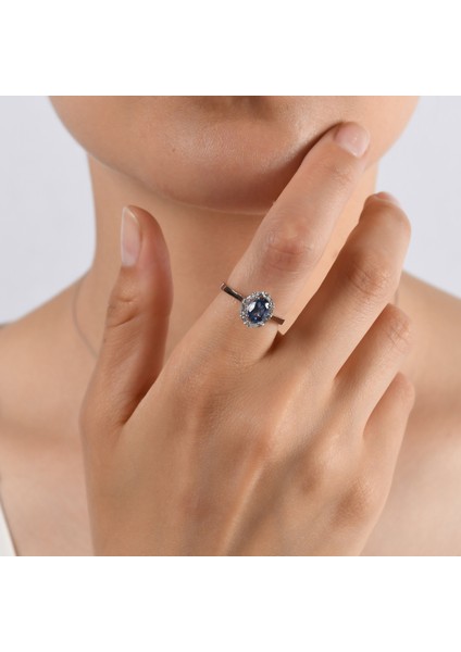 1.15 Karat Pırlanta Safir Yüzük, Gerçek Pırlanta, Sertifikalı Mücevher fiyatları