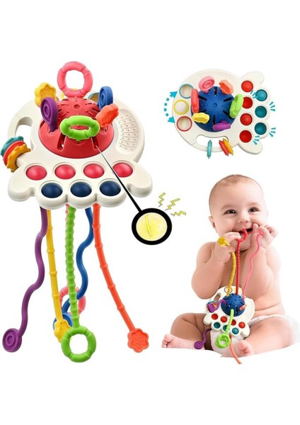 Duyusal Etkinlik Bebek Oyuncağı Çekme Ipli Çok Fonskiyonlu fiyatları