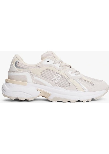 Th Modern Sağlam Tabanlı Runner Kadın Beyaz Sneaker FW0FW086920F6