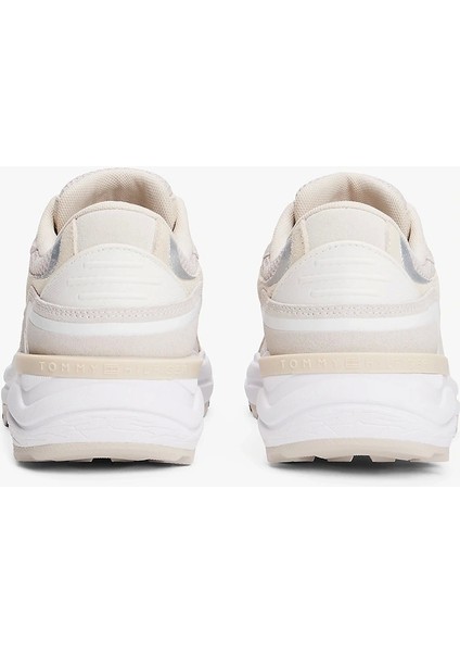 Th Modern Sağlam Tabanlı Runner Kadın Beyaz Sneaker FW0FW086920F6 fiyatları