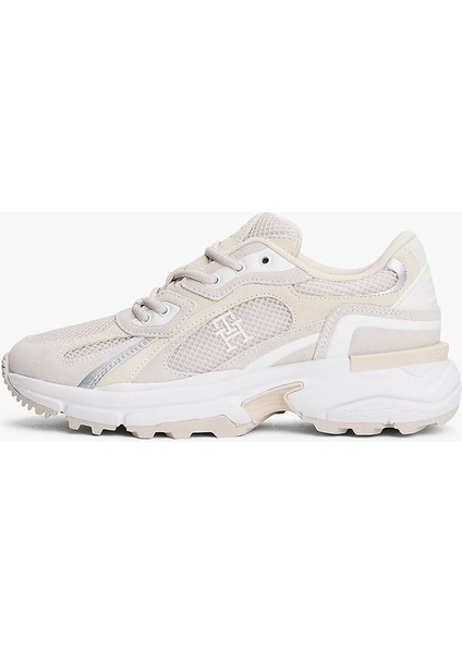 Th Modern Sağlam Tabanlı Runner Kadın Beyaz Sneaker FW0FW086920F6 modelleri