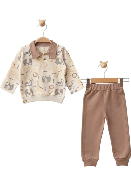 Animals Yakalı Erkek 2li Takım