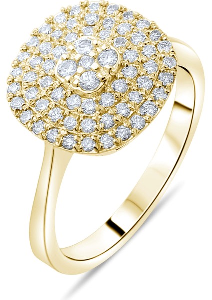 0.52 Karat Pırlanta Yüzük, Gerçek Pırlanta, Sertifikalı Mücevher