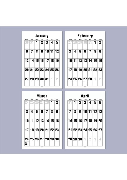 2026 Duvar Takvimi, 33X48 cm Spiralli Takvim, A4 Spiralli Takvim, Aylık Planlayıcı Takvim fırsatları